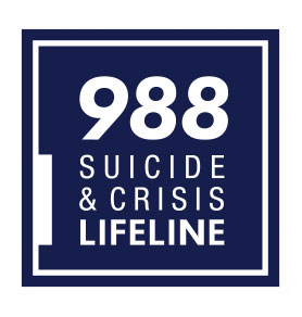 988 Suicide and crisis lifeline logo