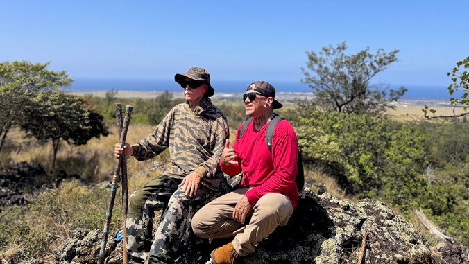 Drew Camacho, right, and Richard Stevens