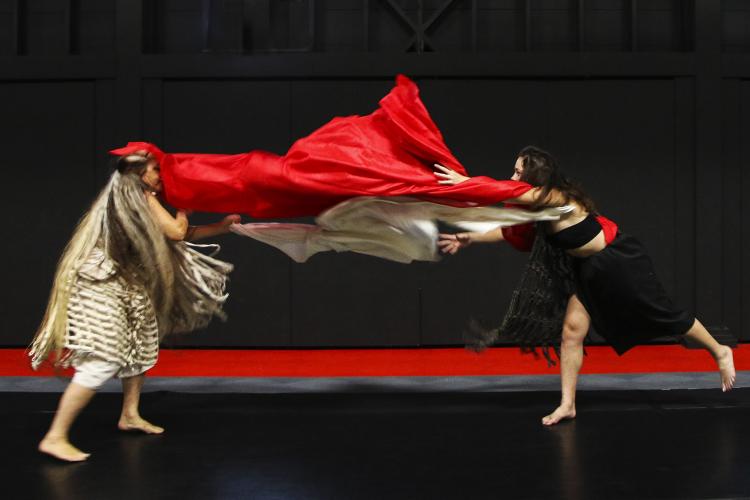 Poli'ahu v. Pele will premiere Friday, Sept. 16 at 7:30 p.m. at the University of Hawai'i at Hilo Performing Arts Center. (Photo by G.J. Suzuki)