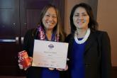 Nguyen is pictured with Hawai‘i CC Chancellor Susan Kazama at the AACC Convention in Nashville this past April.