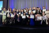 Nguyen with other New Century Transfer Pathway Scholars at the national convention.