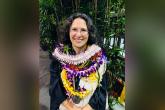 Portrait with leis