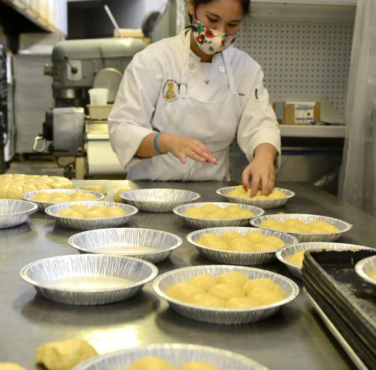 student working 